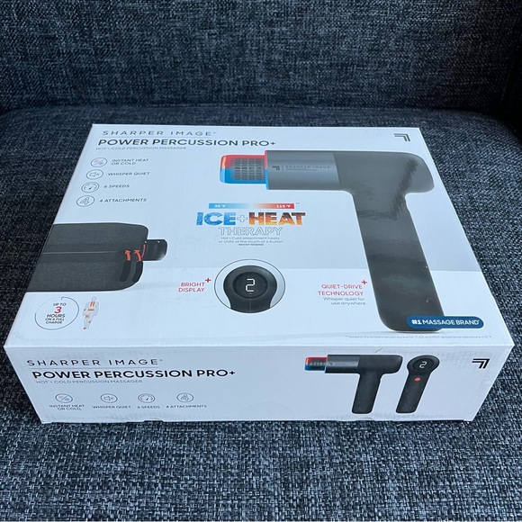 Sharper Image Power Percussion Pro+ Hot + Cold Percussion Massager - Picture 9 of 11